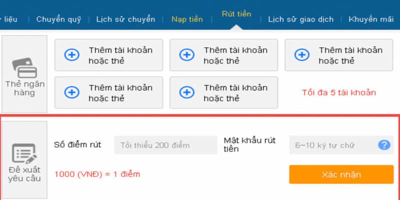 Chuyển tiền qua tài khoản ngân hàng được nhiều hội viên yêu thích